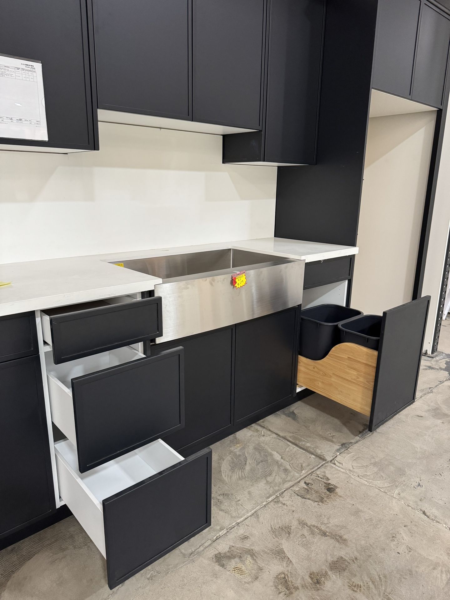 $1700 Narrow Black European Cabinet