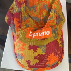 Orange Camo Supreme Hat