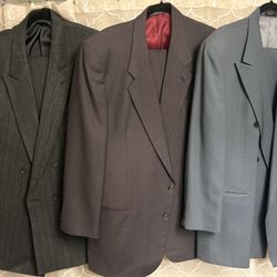 Three Men’s suits in like new condition!!! (review entire listing for photos and measurements)