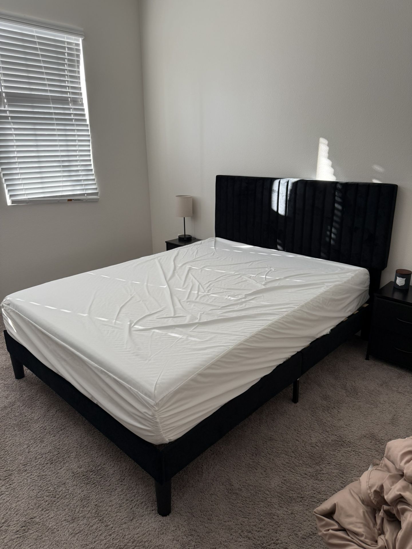 Bedroom Set - Queen mattress + Queen Sized Bed frame