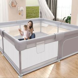 Large Baby Playpen 50x50 – Indoor/Outdoor Baby Fence Play Yard