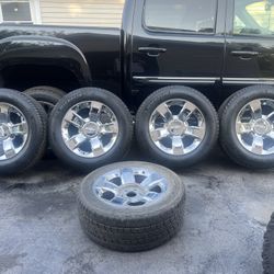 20” Chrome LTZ Wheels Rims 6x5.5 Chevy GMC