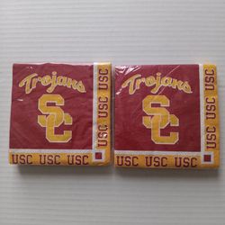 USC Trojans Paper Party Napkins (2) Packs