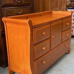 Dresser/changing table— other painted dressers available also.  All drawers are solid wood and sliding easily with stops to keep them from pulling out