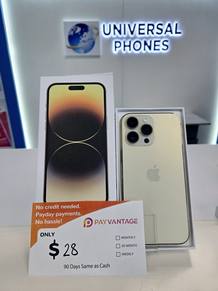 Apple IPhone 14 Pro Max 128gb  Unlocked. In Payments With No Credit Check, Lowest Wholesale Prices. 3 months Warranty