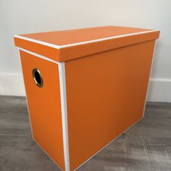 Target Orange & Pink File Storage Box