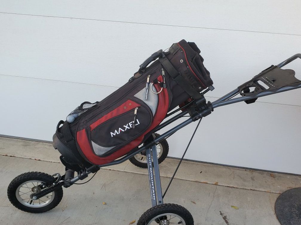 Speed kart And Maxfli golf bag