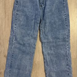 Brand New Vintage Wash Straight-Leg Denim Jeans – Size Medium – High Waist Relaxed Fit