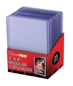Ultra Pro Toploaders 3x4 Clear Card Sleeve 25-Count