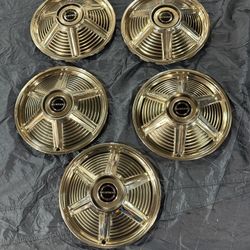 Ford Mustang Silver Color 14 INCH SET OF 5 ORIGINAL Hub Caps
