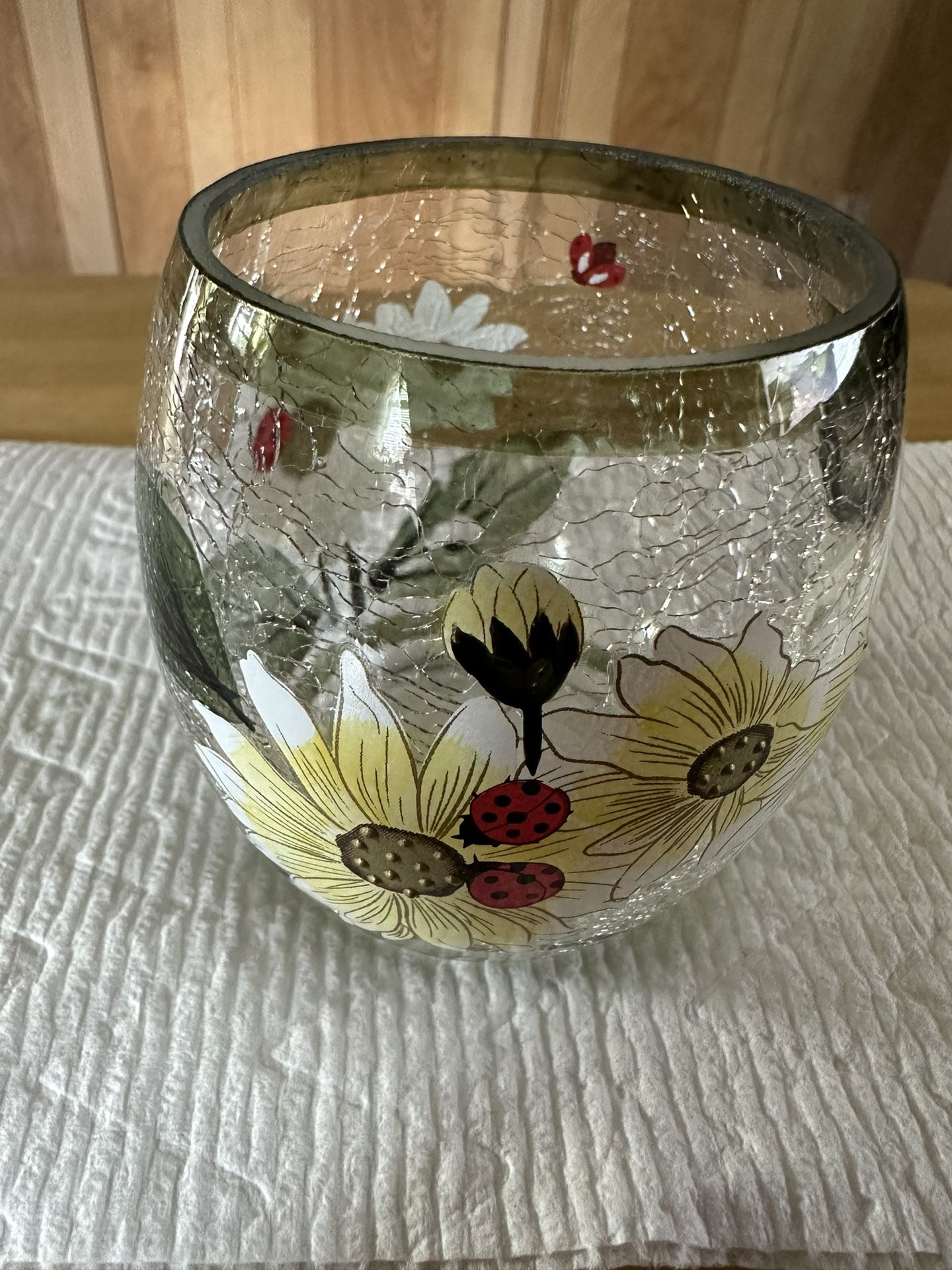 Yankee Candle Daisy Ladybug Crackle Votive