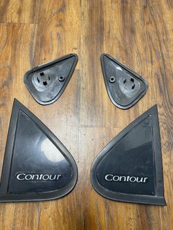 Ford SVT Contour Rear Window Filler Trim ‘Carbon’ Pieces Complete Set