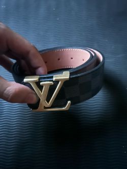 Louis Vuitton Damier Graphite LV Initiales Belt