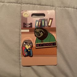 Disney Pin Judy Hopps and Flash Slothmore - Zootopia