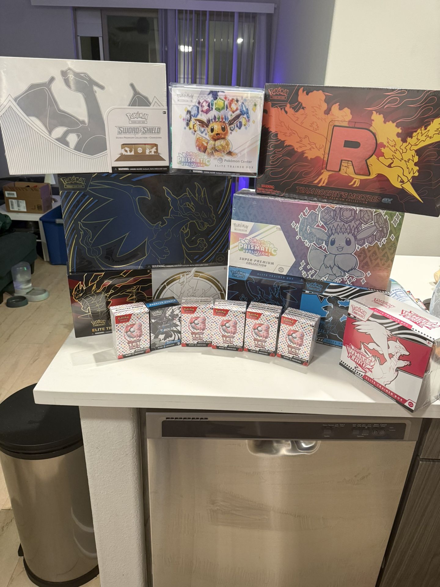 Factory Sealed Pokemon Boxes ETB,UPC, SPC Booster Bundles And Boxes