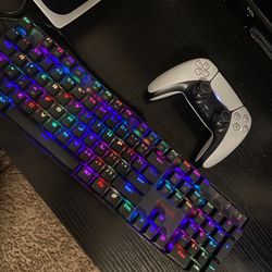 Redragon K551RGB MITRA RGB Backlit Mechanical Keyboard with Blue Switches 