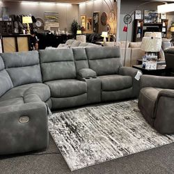 Power Reclining Sectional Couch Set Color Options Fast Delivery Extra Discount Code RSG 
🔥🔥 Mention OfferUp for this Special Price!!