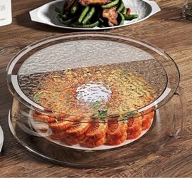 Multi functional Microwave Splash Guard Stackable Cover Container Lid