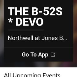 4 Pack  Tickets The B52S and Devo October 5live At Jones Beach 