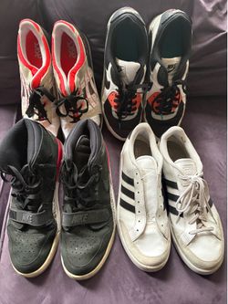 4 Pairs Men’s Sneakers Size 13