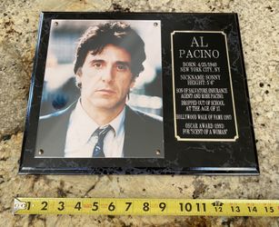 Very Nice “AL PACHINO PLAQUE” - Brand New!