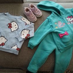 21 Pieces Plus Free Socks 18 Month Girl Clothing Bundle