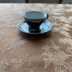 Antique Bavarian Demitasse Cup And Saucer
