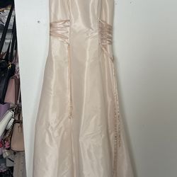 Pink Beige Long Dress