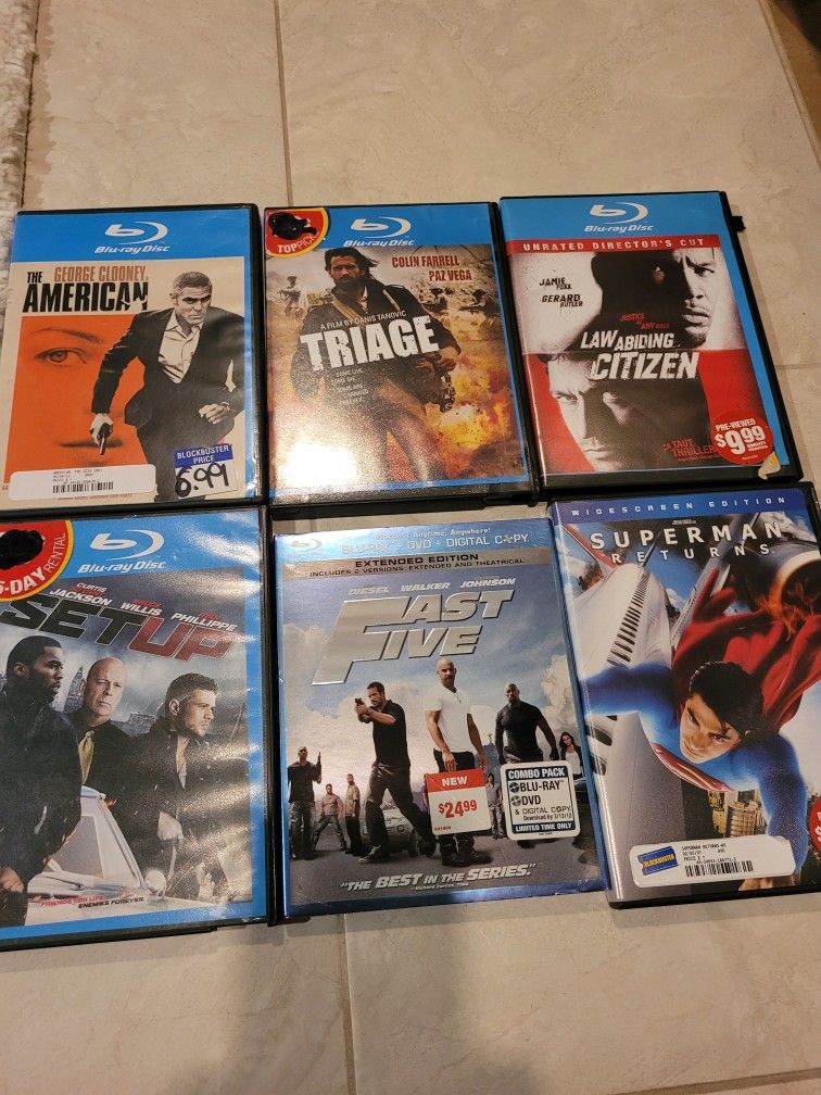 DVD/ BLU RAY MOVIES BUNDLE