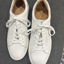 Joseph Abboud White Leather Sneakers