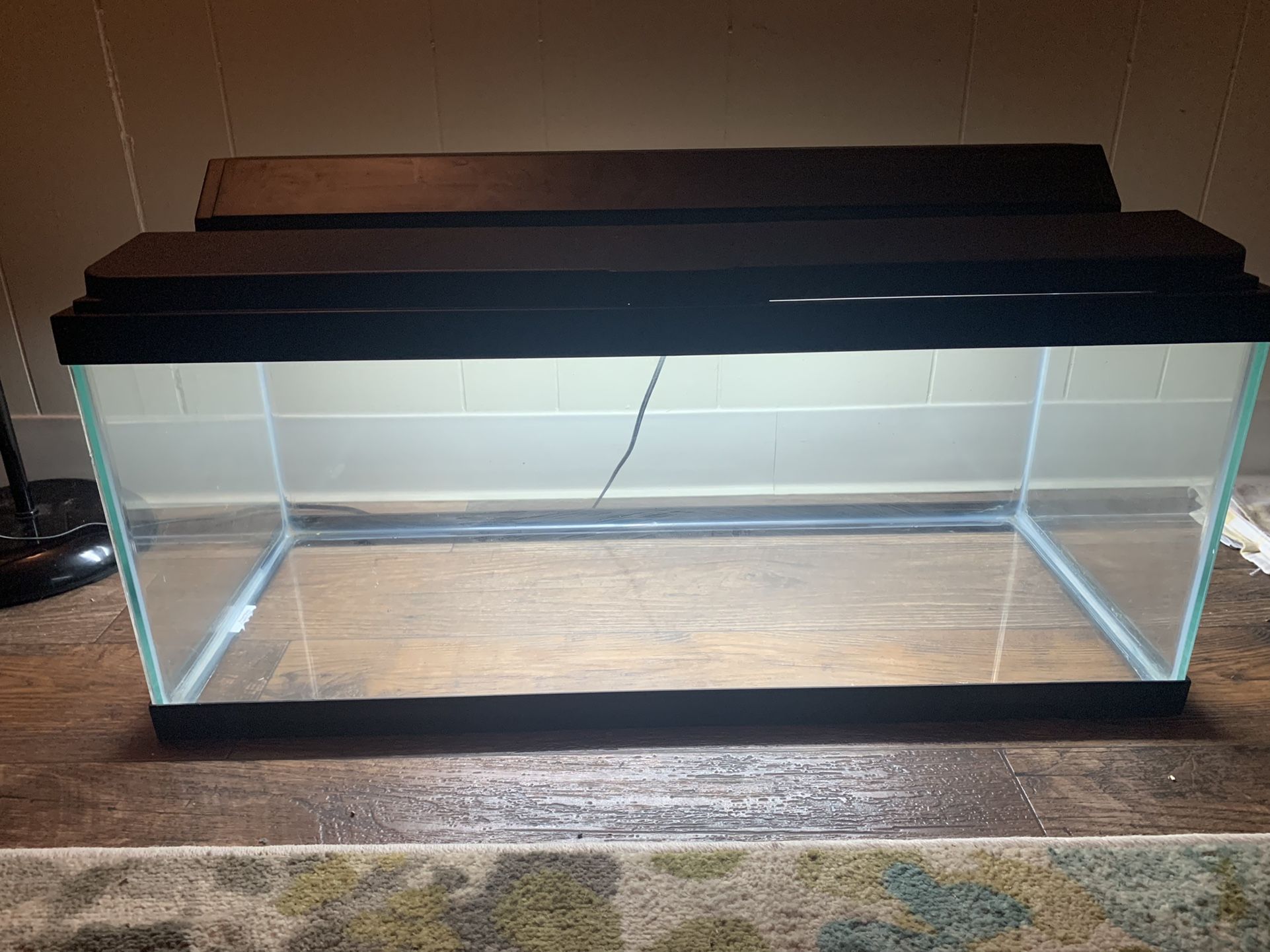 20 Gallon Glass Fish Tank With Light And Lid