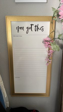 Dry erase board