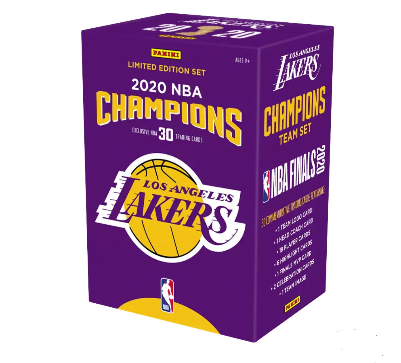 Los Angeles Lakers 2020 NBA finals Champions Panini Cards 