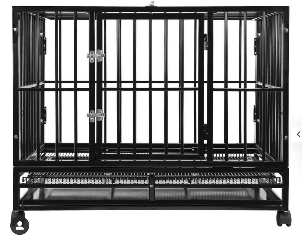 Heavy Duty Steel Dog Crate, Cage, or Kennel