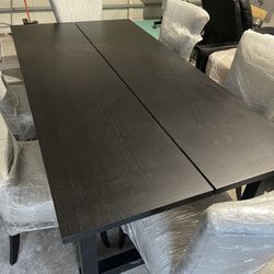 Dining Table 42” x 84” – Extendable + 6 Chairs