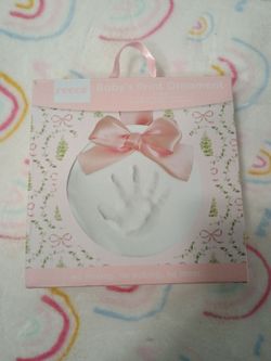 Baby's print ornament