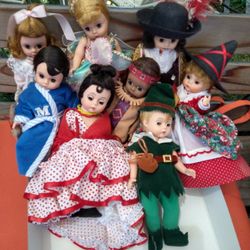 8 Madame Alexander Dolls