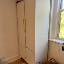 Closet Armoire With Drawers Storage Cabinet 