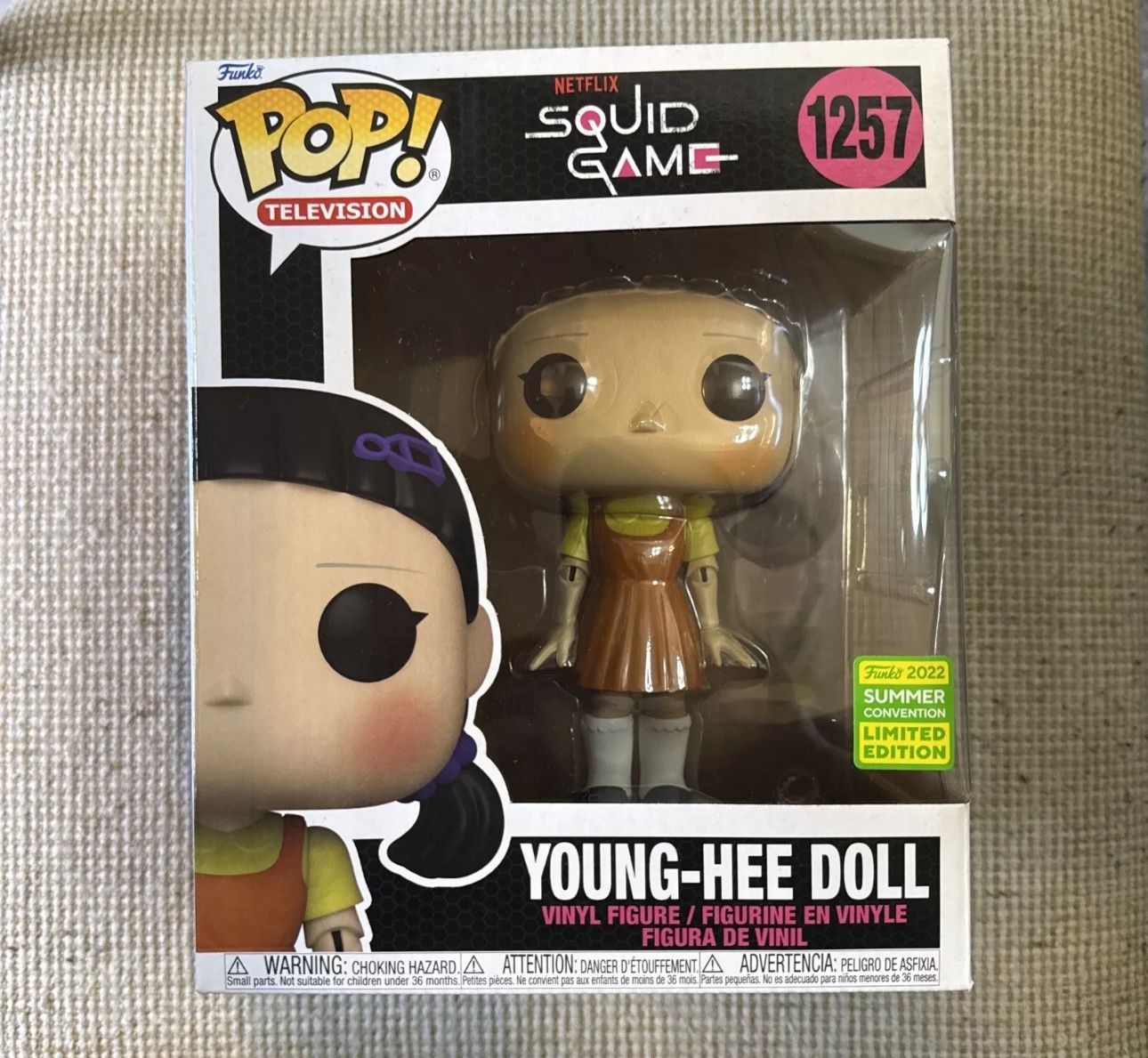 Funko Pop! Super 6": Young-Hee Doll - Funko Web Sdcc Shared #1257 squid game