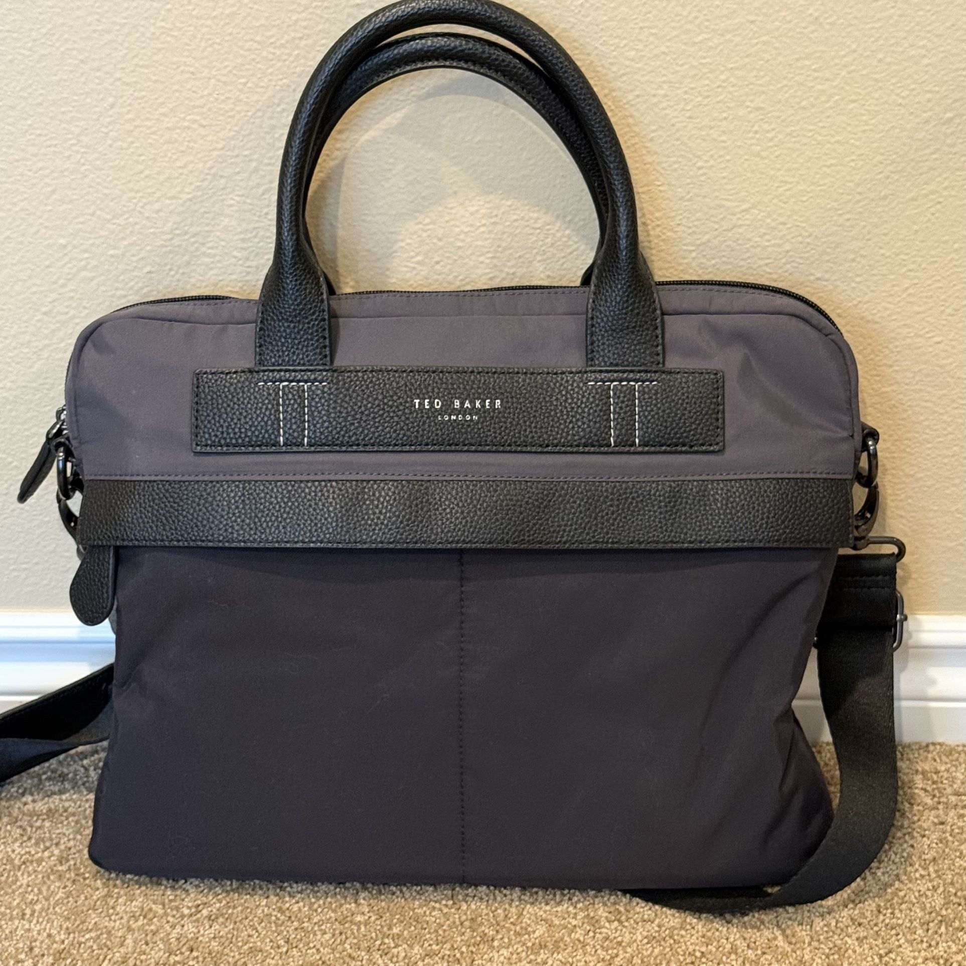 Men’s Ted Baker Slim Messenger Bag - Black & Gray
