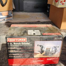 Craftsman 21106 - 6 inch Bench Grinder 2.8 AMP. - NEW SEALED IN BOX