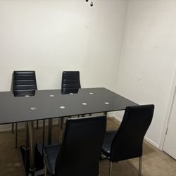 Glass Table With Chairs