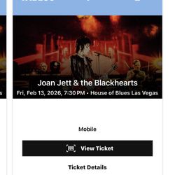 Joan Jett Tickets