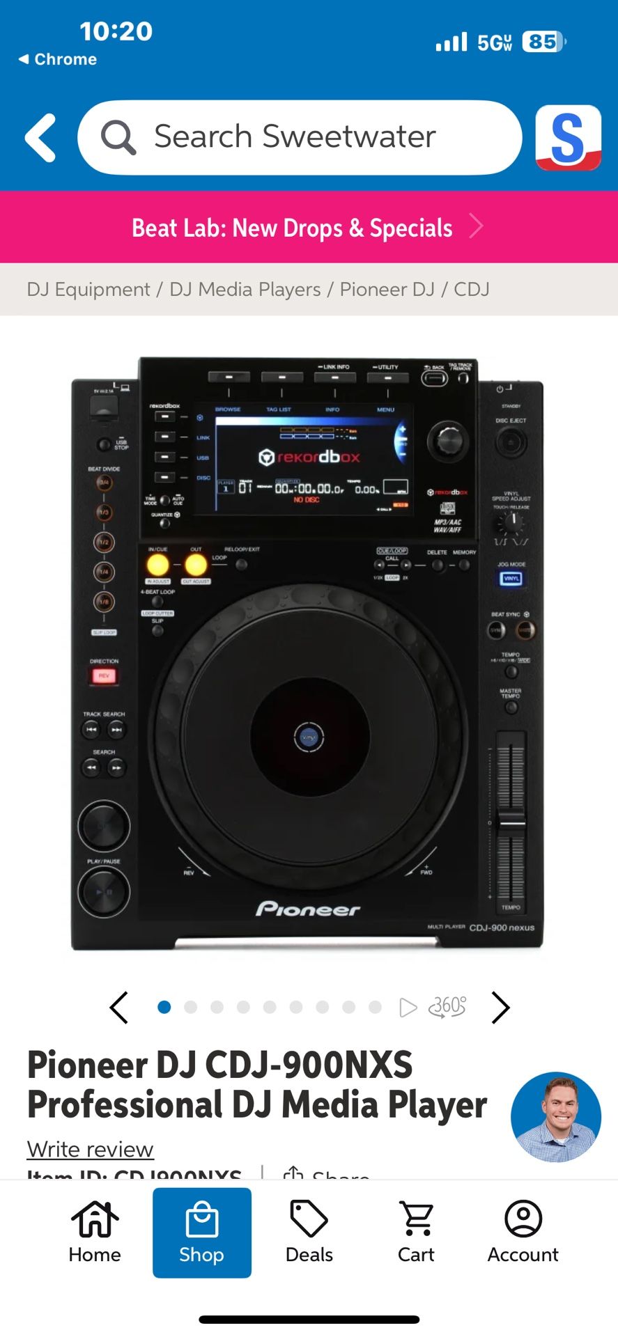 New Pioneer DJ CDJ-900NXS Pro DJ Media player