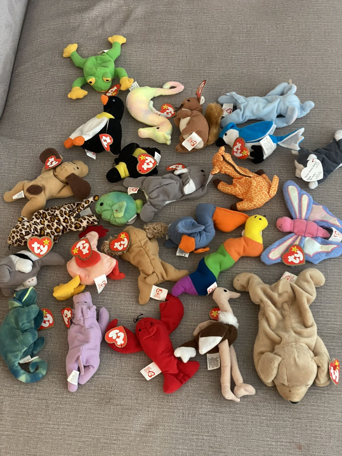Various Vintage Beanie Babies