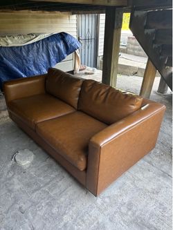 Vintage high quality leather couch