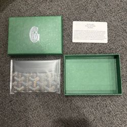 Dark brown goyard wallet/ cardholder
