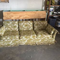 Free Retro Couch. Can Be Refurbished! 