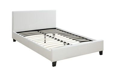 Brand new gray/white/brown queen platform bedframe