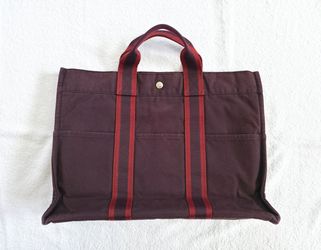 Hermes Fourre Tout / Tote Canvas Bag